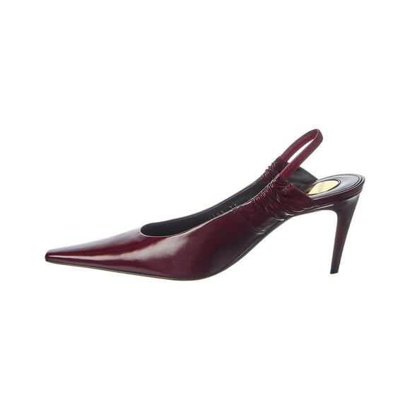 Saint Laurent Anne Marie Leather Slingback Pump - Picture 2 of 5
